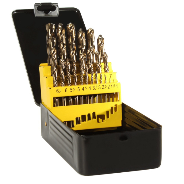 Набор сверл ГРАНИТ по металлу HSS-Co из 25 штук