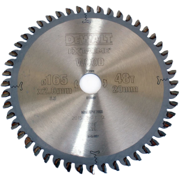 Диск п/п DEWALT DT 4087   165*20*48