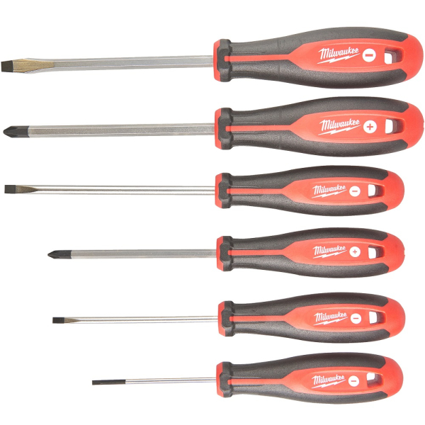 Набор отверток Milwaukee магнитных с трехгранной рукояткой 6 шт   4932471807