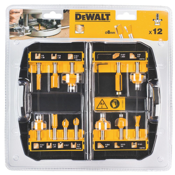 Набор фрез DEWALT DT 90016 из 12 шт