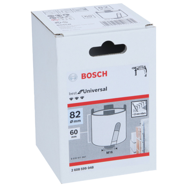 Коронка алмазная BOSCH Best for Universal 82 мм    2.608.599.048