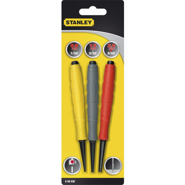 Набор добойников STANLEY DYNAGRIP 3шт.     0-58-930