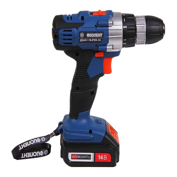 Дрель аккумуляторная Фиолент ДША 1-10-РЭ5-14В кейс