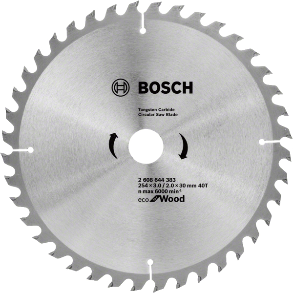 Диск пильный BOSCH WO ECO 254*30*40T