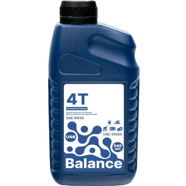 Масло USE Balance 4-х тактное полусинтетика SAE 5W-30 0.946 л   USE-30025