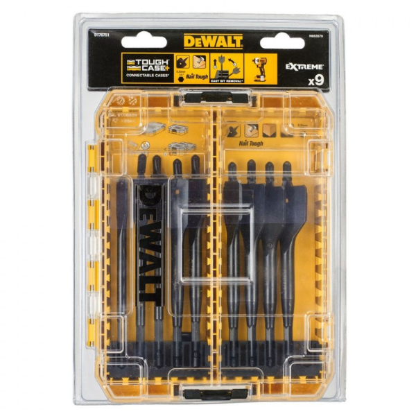Набор сверл DEWALT DT 70751 перьевых по дереву из 8 штук