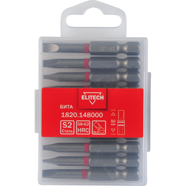 Бита ELITECH SL5*50мм (10 шт.)   1820.148000