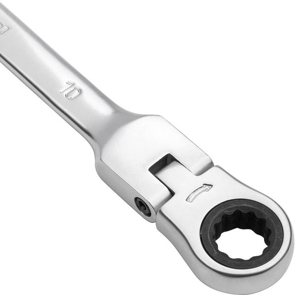 Ключ комбинированный AV Steel трещоточный с шарниром 10мм  AV-315210