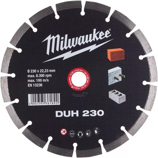 Диск алмазный Milwaukee DUH 230*22,2