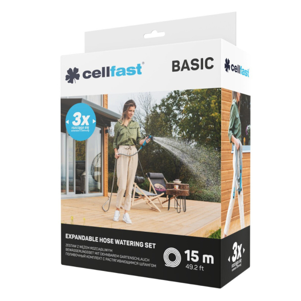 Поливочный набор CELLFAST BASIC 15 м 