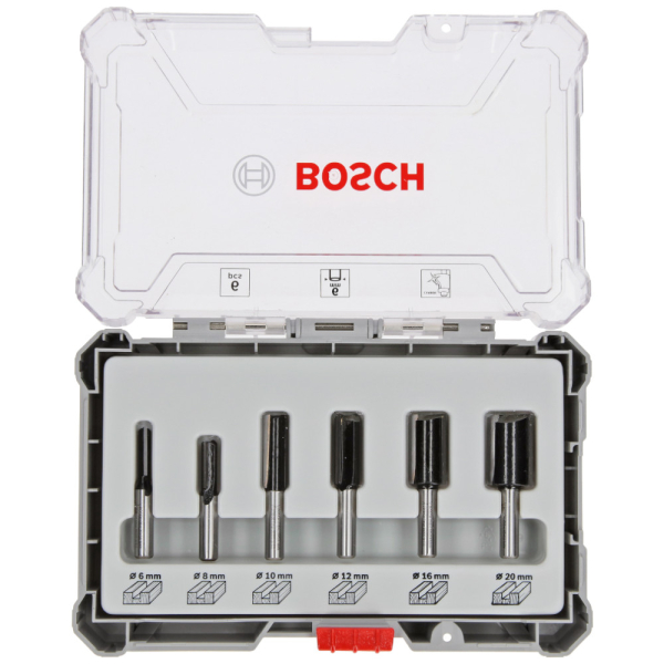 Набор фрез BOSCH 6 мм из 6 штук   2.607.017.465