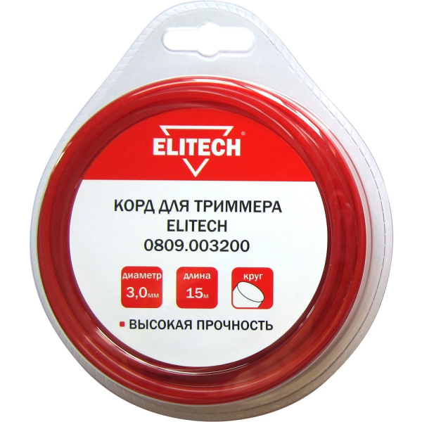 Леска ELITECH 3,0*15 м (круг)