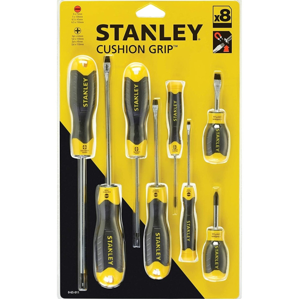 Набор отверток STANLEY CUSHIONGRIP 8 шт.    0-65-011