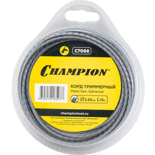 Леска CHAMPION Platin Saw 2.65мм*15м (зубчатая)   C7066