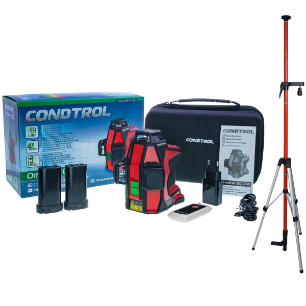 Лазерный уровень CONDTROL Omniliner 3DG + Штатив CONDTROL Pillar   1-4-996
