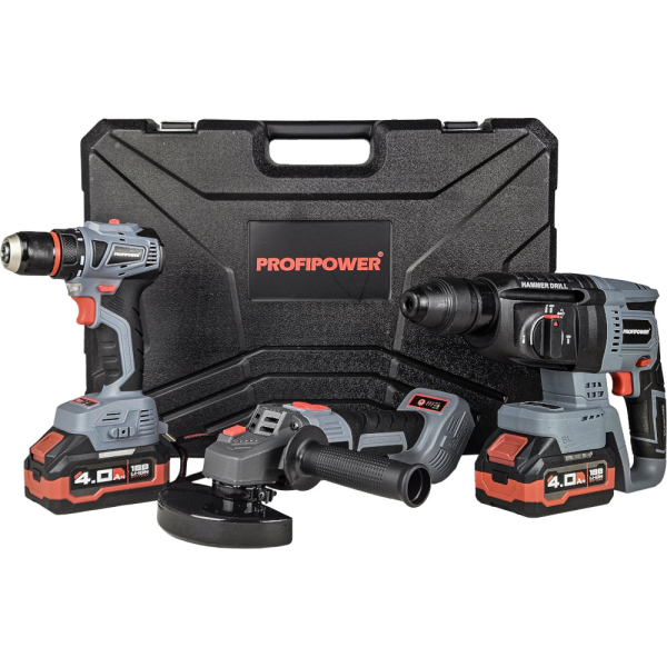 Набор PROFIPOWER 3в1 :УШМ MKDGA-18V+дрель MKBL-18V+перфоратор MKDHR-18V   E0247