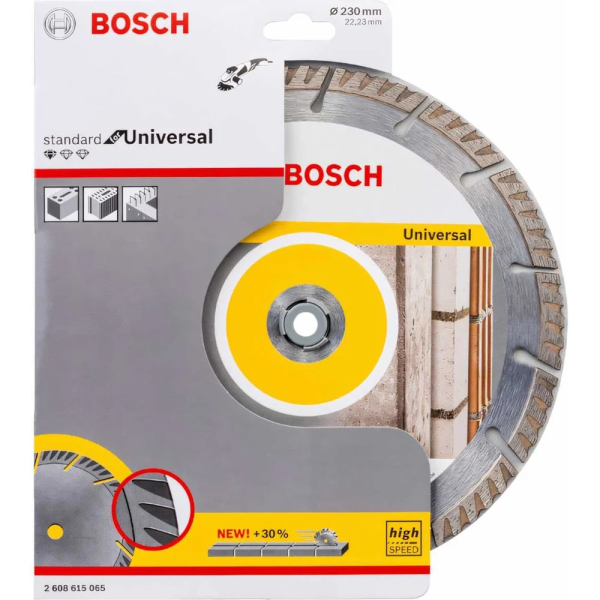 Диск алмазный BOSCH Standard for Universal 230*22.2 сегмент  2.608.615.065