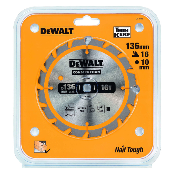 Диск п/п DEWALT DT 1946   136*10*16
