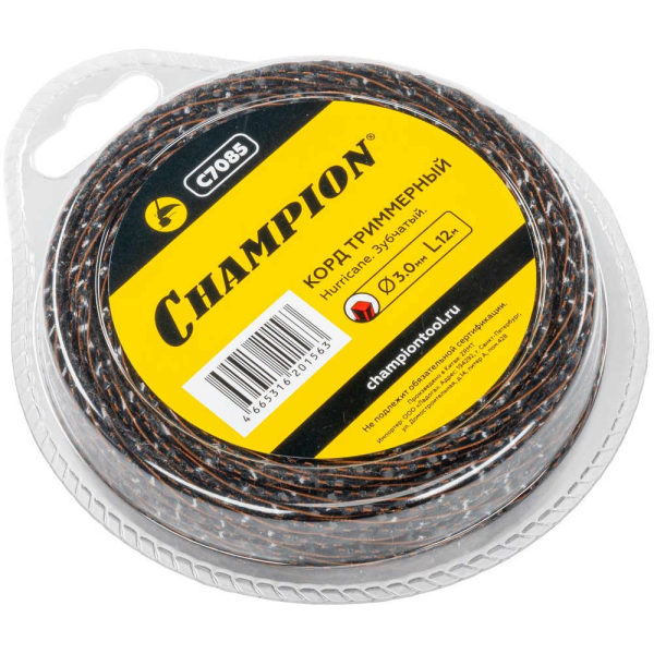 Леска CHAMPION Hurricane saw twist 3,0*12 м (зубчатая витая)   C7085