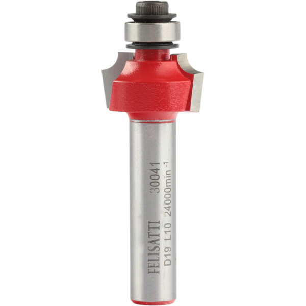 Фреза кромочная калевочная FELISATTI 19х10мм R3.2 хвостовик 8мм   30041