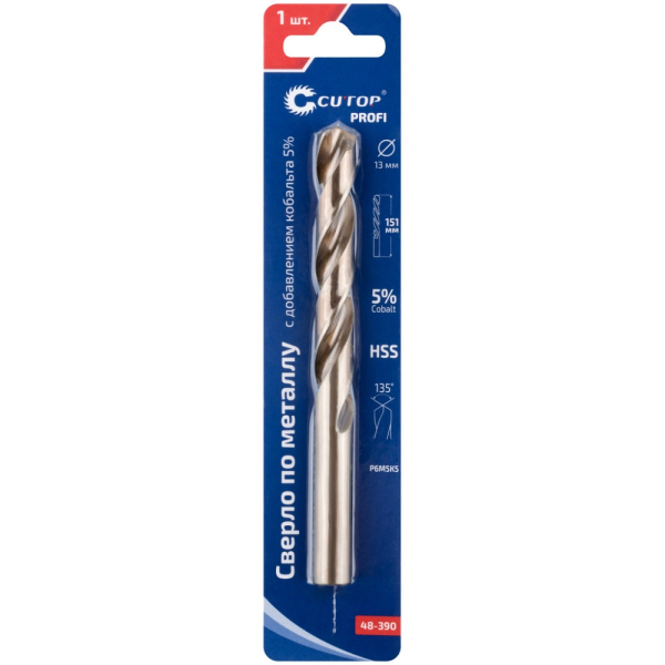 Сверло Cutop Profi 13*151 по металлу   48-390