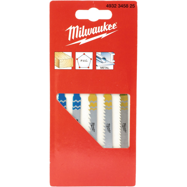 Пилочки Milwaukee для лобзика 75 мм 5 шт