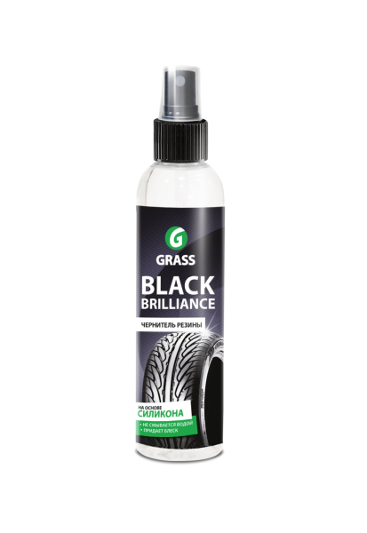 Чернитель-полироль шин GRASS "BLACK BRILLIANCE" Silicone 250мл.   152250