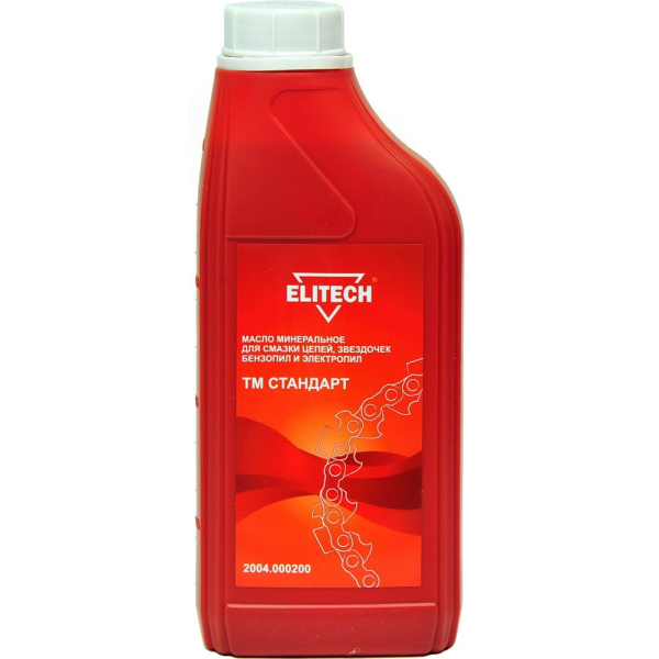 Масло ELITECH для смазки цепи и шины минеральное 1 л