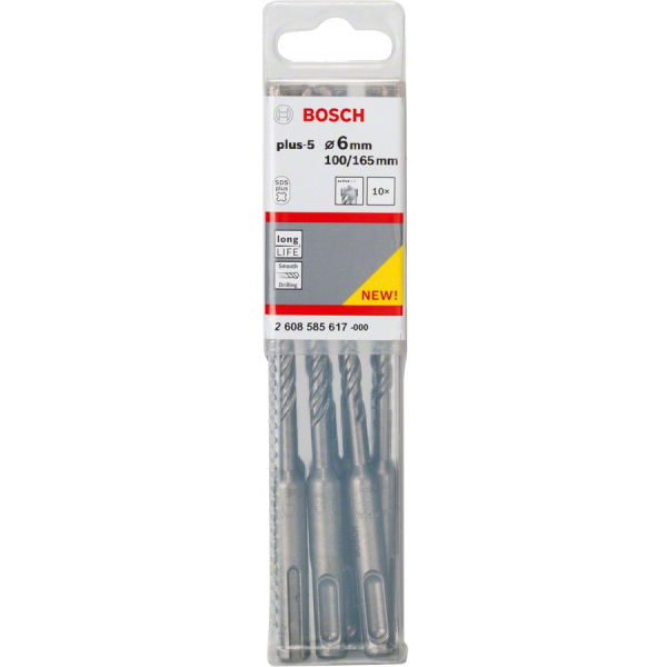 Бур BOSCH SDS+ 6*165  10шт   2.608.585.617