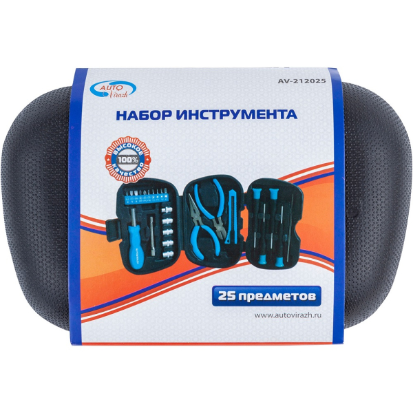 Набор инструмента AUTOVIRAZH 1/4"DR 25 предм.   AV-212025