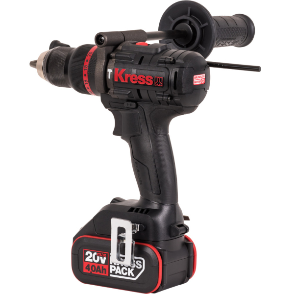 Дрель аккумуляторная KRESS KUC35 20V 4Ах2 ЗУ 6А кейс