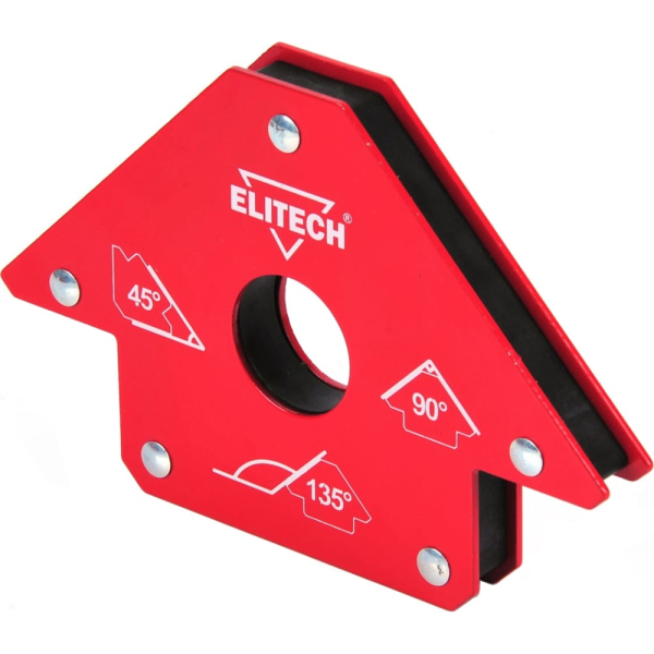 Уголок магнитный ELITECH для сварки (усилие 23 кг, для 3 углов)   0606.017500
