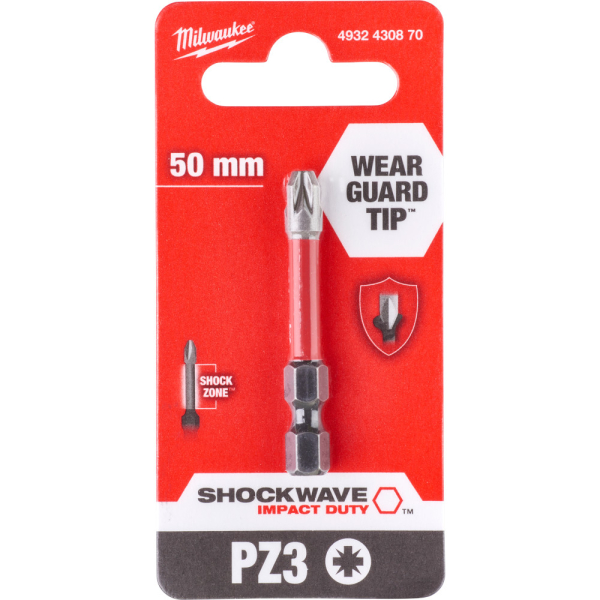 Бита Milwaukee SHOCKWAVE PZ3 50мм